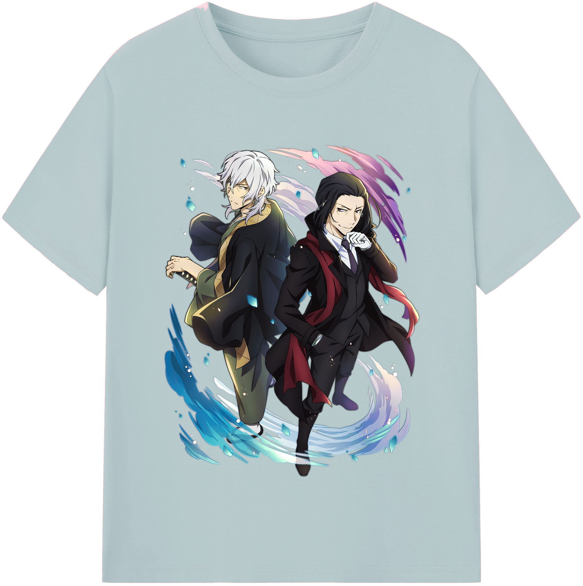 （画像用） 文豪ストレイドッグス Bungo Stray Dogs 綿100％半袖Tシャツ（フロントプリント）